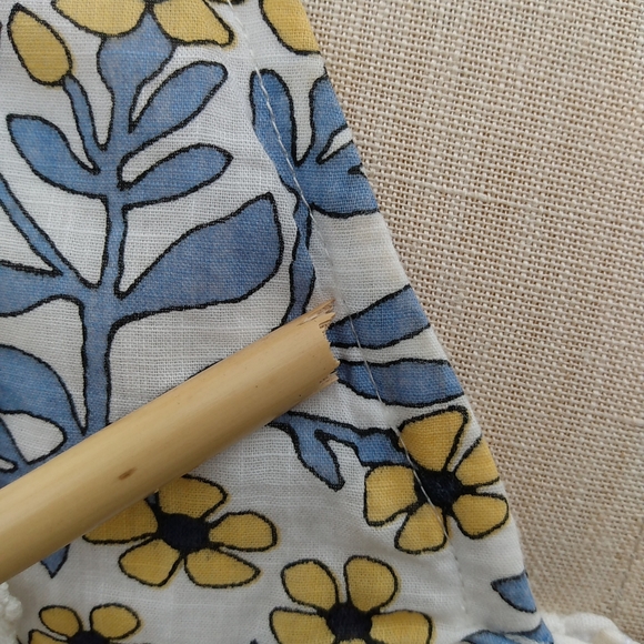 Anthropologie Fall Dress Cottagecore Peasant Floral 12 Crochet Boho Maxi Lace L - Picture 8 of 16